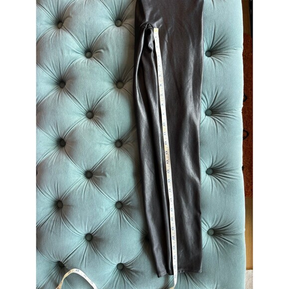 SPANX Faux Leather Leggings Womens Medium M Black - Picture 6 of 6